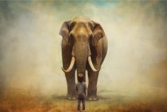 Prehistoric mammoth child. Generate Ai Product Image 1