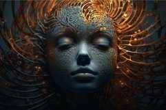 Fractal face. Generate Ai Product Image 1