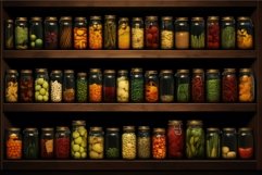 Reliable Preserves shelves. Generate Ai Product Image 1