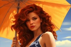 Sun-protective Woman summer stylish. Generate Ai Product Image 1