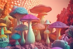 Psychedelic mushrooms. Generate Ai Product Image 1