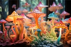 Exquisite Decorative mushrooms. Generate Ai Product Image 1