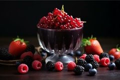 Tangy Pudding berries. Generate Ai Product Image 1