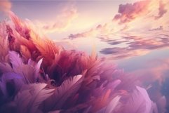 Feather purple clouds. Generate Ai Product Image 1