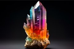 Quartz crystal colorful. Generate Ai Product Image 1