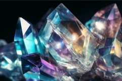 Quartz crystal colorful. Generate Ai Product Image 1