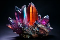 Radiant Quartz crystal colorful. Generate Ai Product Image 1