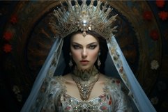 Opulent Persian queen portrait. Generate Ai Product Image 1