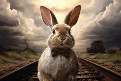 Rabbit appearing lost in nature. Generate Ai Product Image 1