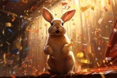 Mystical Fairy cute rabbit. Generate Ai Product Image 1