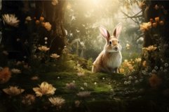 Fairy forest rabbit. Generate Ai Product Image 1
