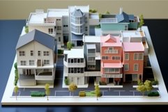 Luminescent Paper model light house. Generate Ai Product Image 1