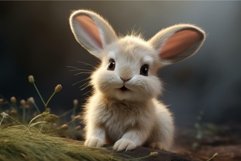 Adorable Cute baby rabbit. Generate Ai Product Image 1