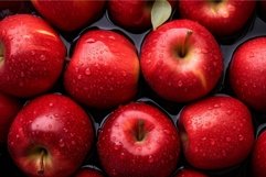 Shiny Red apples. Generate Ai Product Image 1