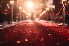 Red carpet blurred shine. Generate Ai Product Image 1