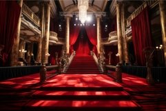 Star-studded Red carpet stage. Generate Ai Product Image 1