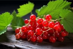 Red currant berries. Generate Ai Product Image 1