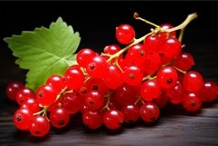 Tangy Red currant berries. Generate Ai Product Image 1
