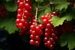 Miniature Red currant berries. Generate Ai Product Image 1