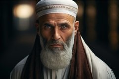 Spiritual Muslim man praying. Generate Ai Product Image 1