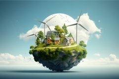 Innovative Renewable energy concept. Generate Ai Product Image 1