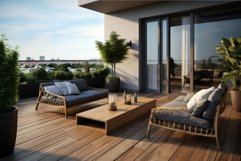 Residential terrace. Generate Ai Product Image 1