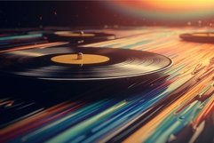 Retro vinyl record audio. Generate AI Product Image 1