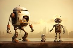 Groundbreaking Robot machinery evolution. Generate ai Product Image 1