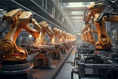 Innovative Robot hand factory. Generate Ai Product Image 1