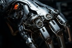 Metalic Robot cyber hand. Generate Ai Product Image 1