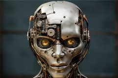 Multifunctional Robot learning head. Generate Ai Product Image 1