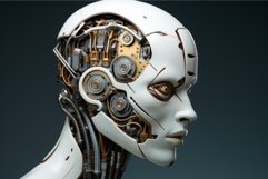 Adaptive Robot learning head. Generate Ai Product Image 1