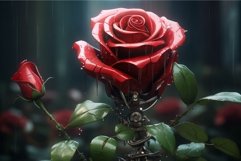 Dreamy Robot thinking about love. Generate Ai Product Image 1
