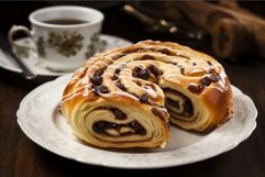 Roll raisins glazing. Generate AI Product Image 1