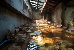 Noticeable Roof leakage stains dirty. Generate Ai Product Image 1