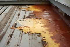 Noticeable Roof leakage stains wall. Generate Ai Product Image 1