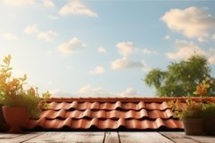 Textured Roof background mockup. Generate Ai Product Image 1