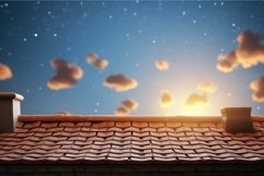 Customizable Roof background mockup. Generate Ai Product Image 1
