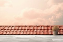 Roof background mockup. Generate Ai Product Image 1