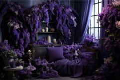 Colorful Pink wall purple. Generate Ai Product Image 1
