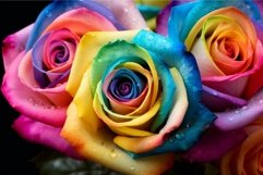 Captivating Colorful rose flowers. Generate Ai Product Image 1