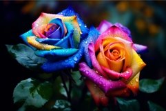 Enchanting Colorful rose flowers. Generate Ai Product Image 1