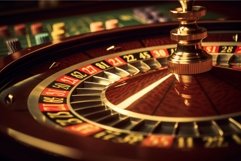 Roulette table casino. Generate Ai Product Image 1