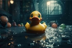 Rubber water duck vintage. Generate Ai Product Image 1