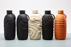 Flexible Rubber hot water bottle. Generate Ai Product Image 1