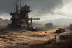 Ruined factory. Generate Ai Product Image 1