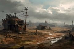 Ruined factory art. Generate Ai Product Image 1