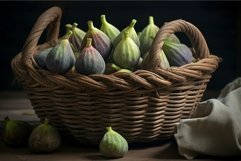 Fragrant Basket figs. Generate Ai Product Image 1