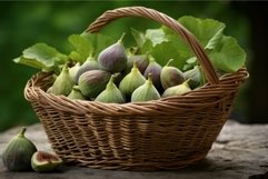 Lush Basket figs. Generate Ai Product Image 1