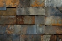 Fragmented Rusty patchwork. Generate Ai Product Image 1